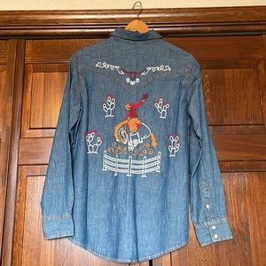 Wrangler Snap jean button down